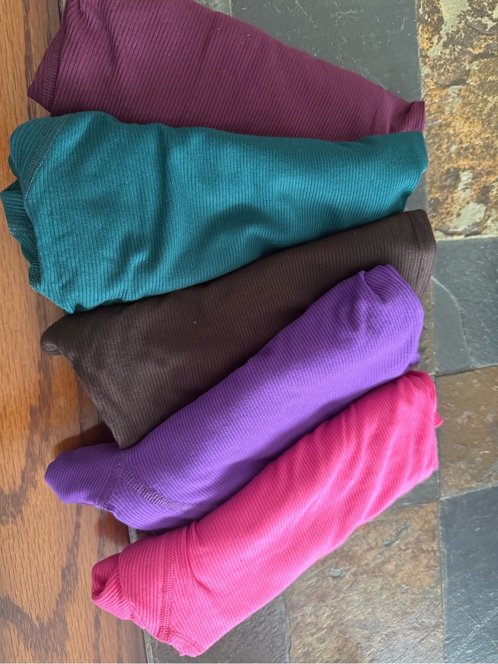 5 pairs “Comfrt” boxer brief underwear – Pink, Purple, Teal, Brown, Burgundy